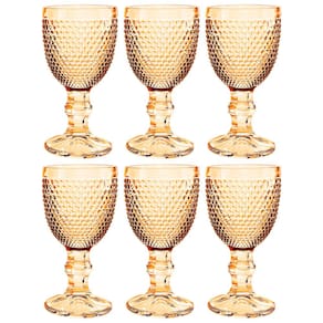 Conjunto de Taças L'hermitage Bardot em Vidro Âmbar Luster 60ml - 6 Peças