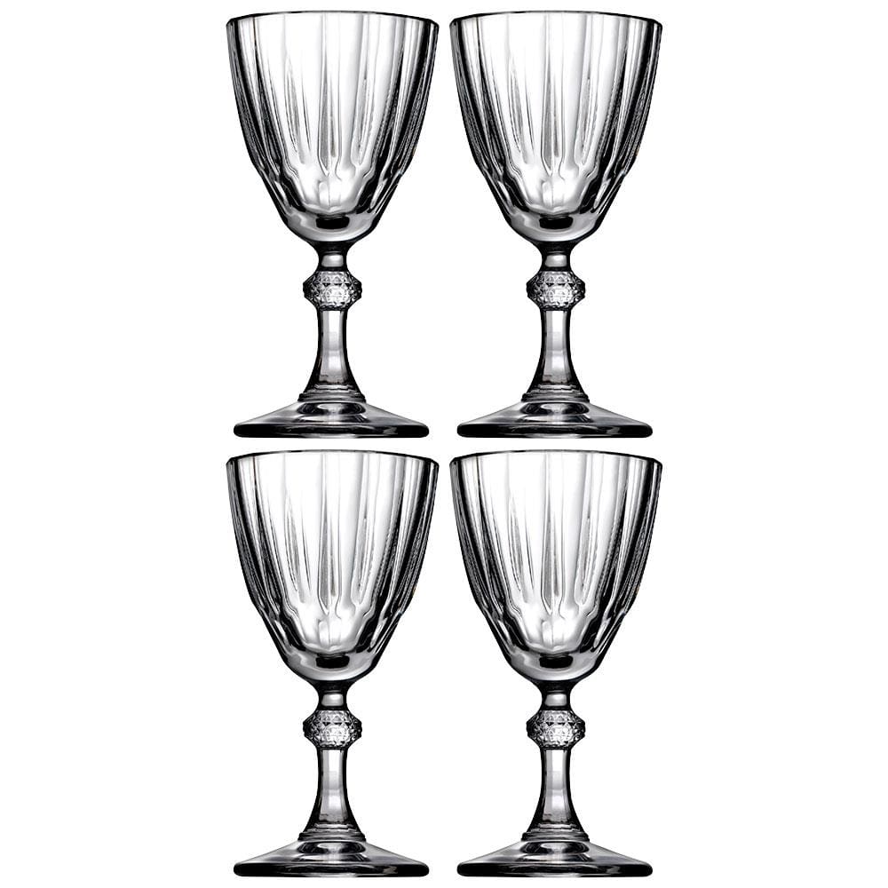 Conjunto de Taças Para Licor Pasabahce Diamond em Vidro Transparente 50ml - 4 Peças