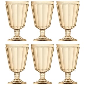 Conjunto de Taças L'hermitage Splendor em Vidro Âmbar Luster 330ml - 6 Peças