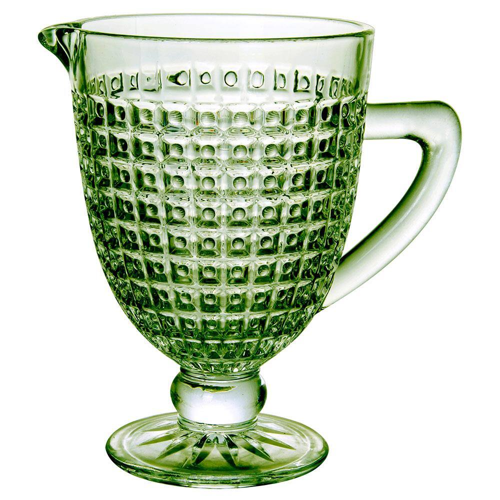 Jarra L'Hermitage Chevalier em Vidro com Pé Verde - 1L