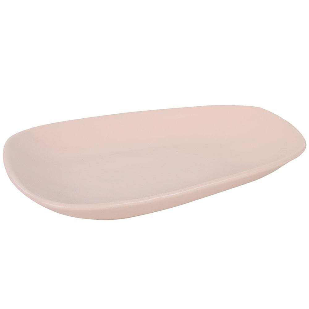 Prato Oval L’Hermitage Sumatra em Cerâmica 16,40 x 28,40 cm - Marfim