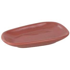Prato Oval L’Hermitage Sumatra em Cerâmica 8,80 x 15,40 cm - Vermelho
