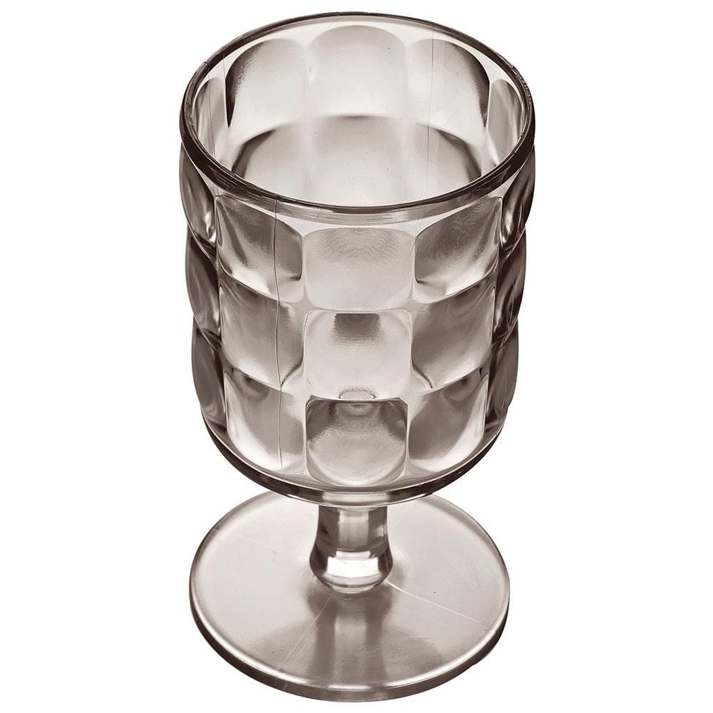 Taça L'hermitage Bubble em Acrílico Fumê 340ml - 6 Peças
