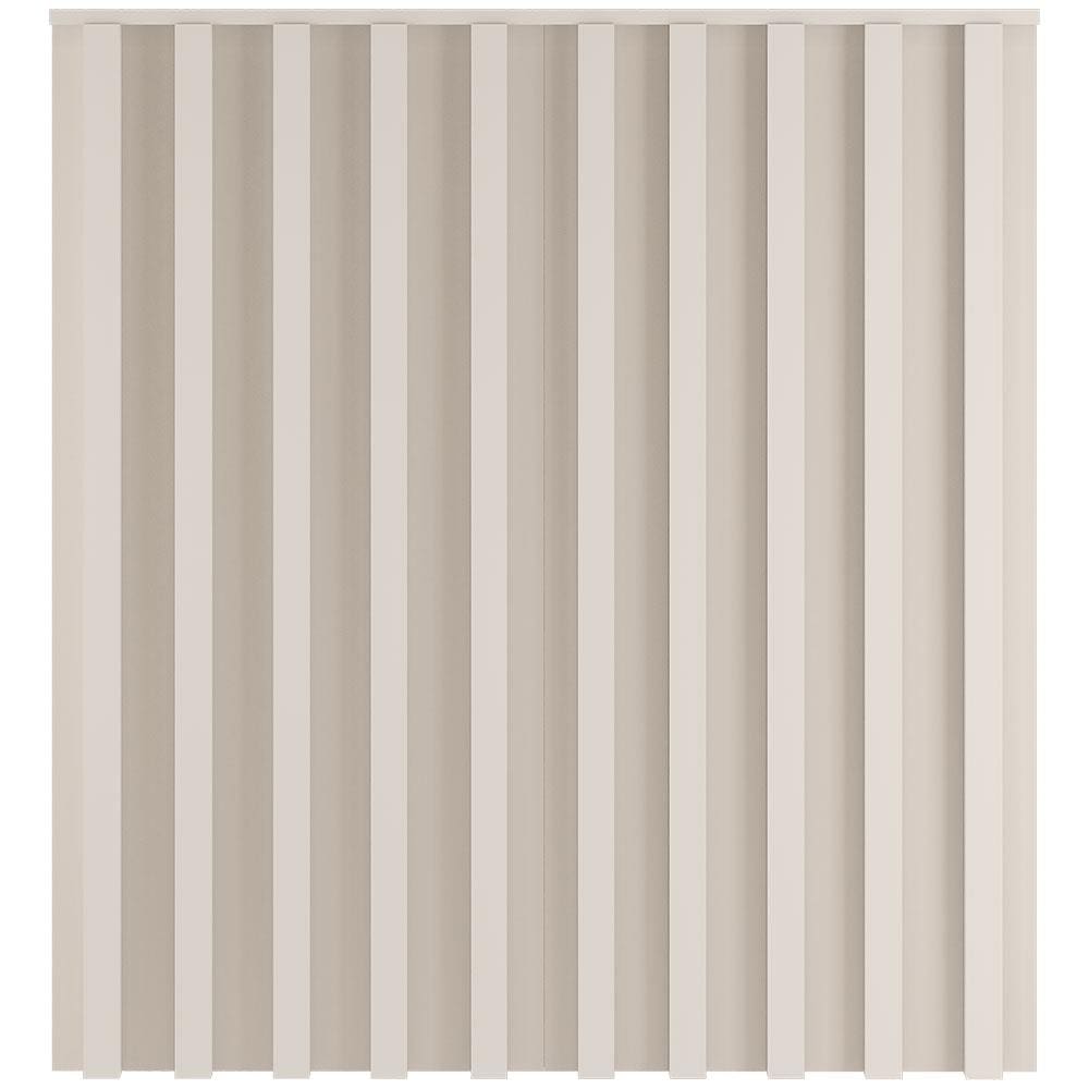 Cabeceira Solteiro Size Móveis Europa Vitória Ripada com Detalhes em Baixo Relevo - 101cm de largura - Off White