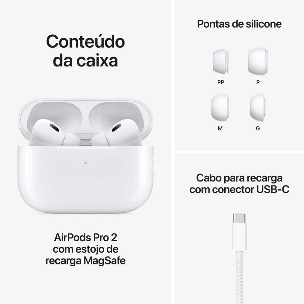 AirPods Pro (2ª geração) com Estojo de Recarga | Casas Bahia