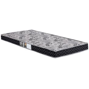 Colchão de Solteiro Design Colchões Plus Espuma D20 e Revestimento em Poliéster 12x78x188cm - Preto/Cinza Estampado
