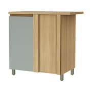 Balcão de Canto Nesher Rainha em MDF 15mm com 1 Porta e 1 Prateleira - 92cm de largura