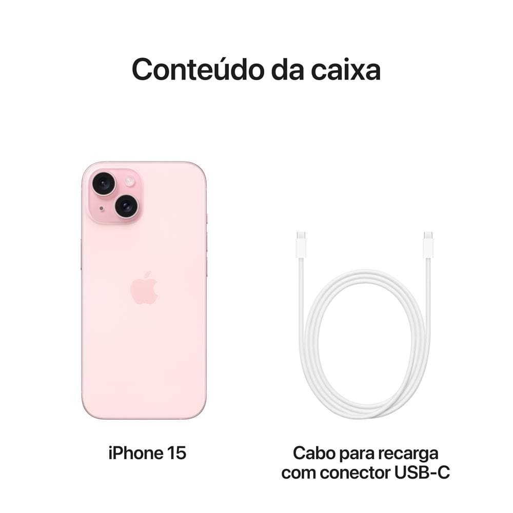 Apple iPhone 15 256GB - Rosa | Casas Bahia