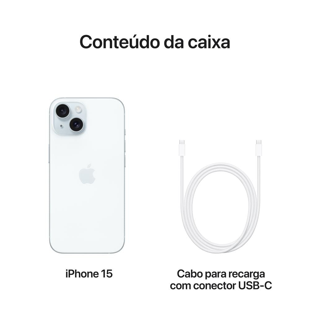 Apple iPhone 15 256GB - Azul | Casas Bahia