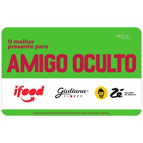 Gift Card Digital Amigo Oculto - R$ 100 eGift