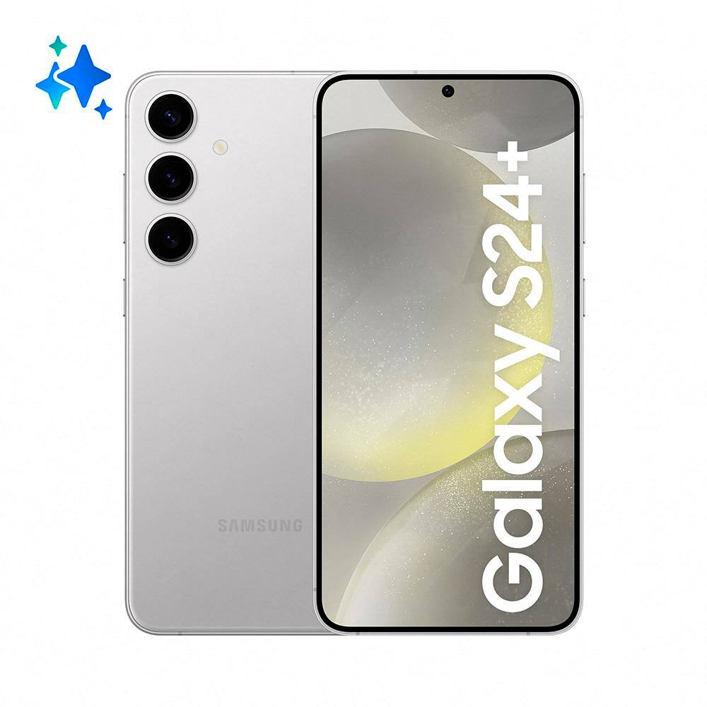 imagem-Smartphone Samsung Galaxy S24+ 5G Cinza 512GB, Tela 6.7", 12GB RAM, Inteligência Artificial, Processador Exynos 2400, Câmera Tripla Traseira de 50MP