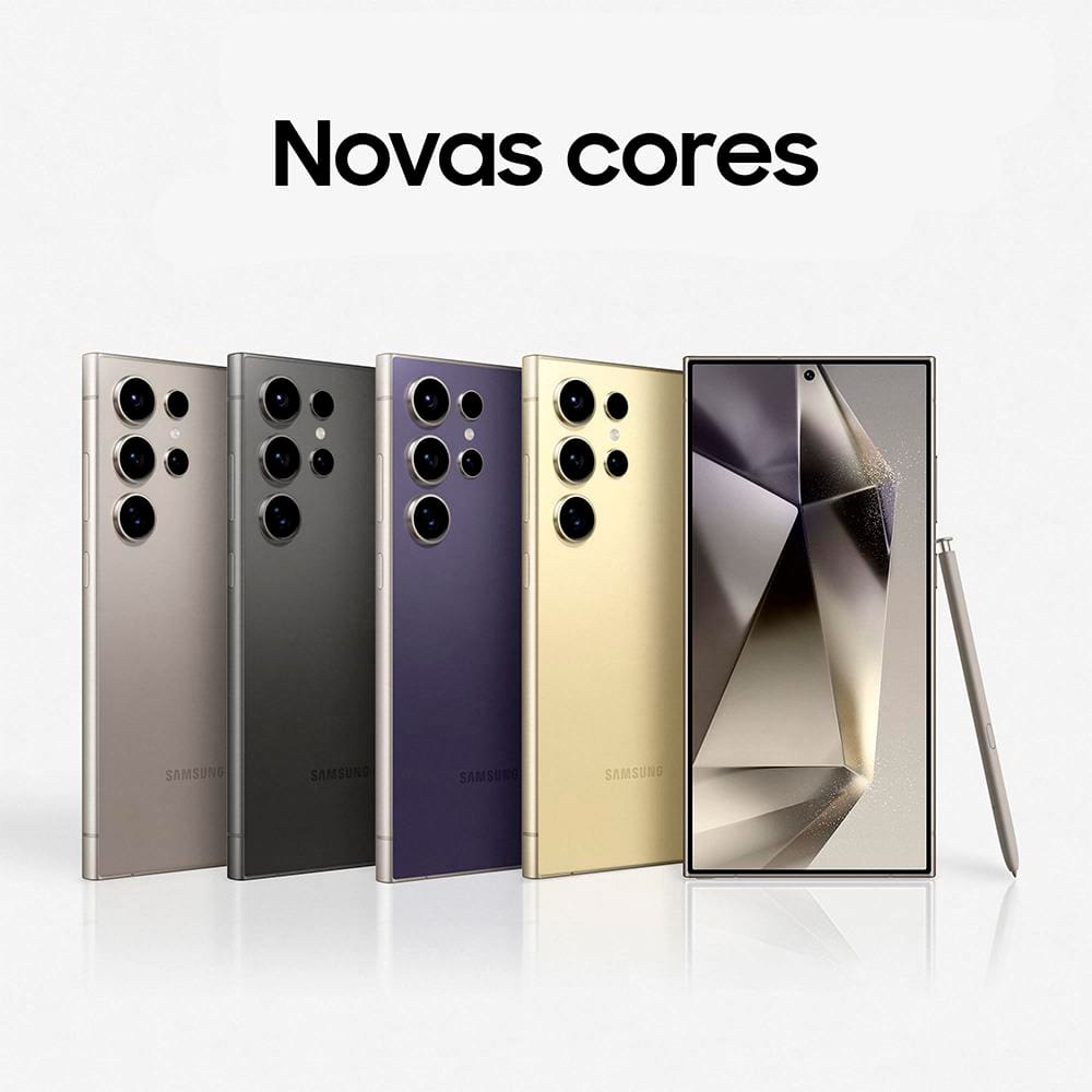 Smartphone Samsung Galaxy S24 Ultra Titânio | Casas Bahia