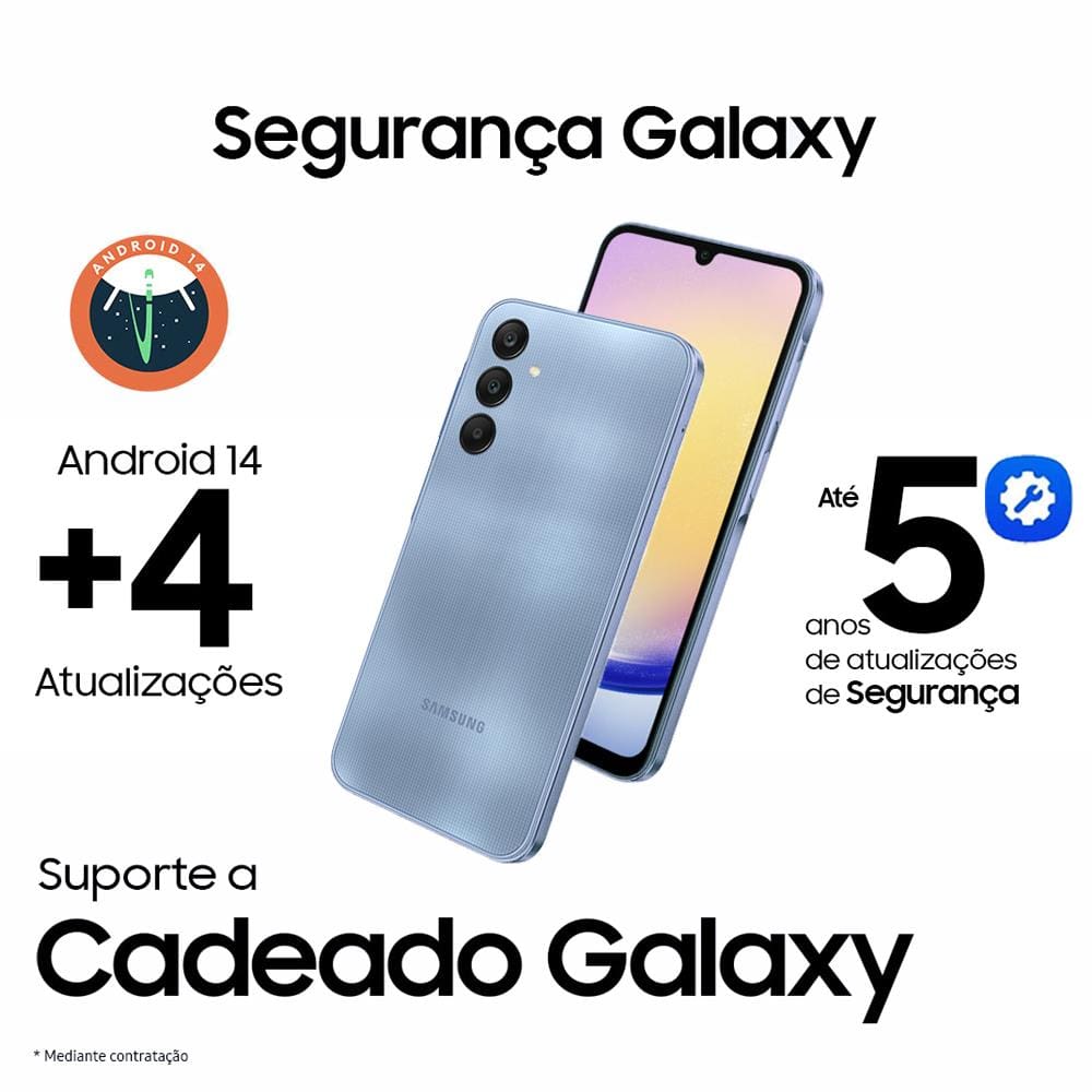 Smartphone Samsung Galaxy A25 5G Azul | Casas Bahia