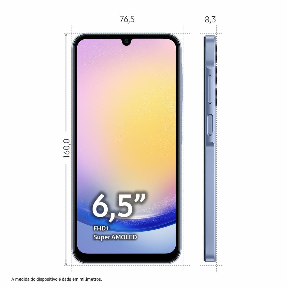 Smartphone Samsung Galaxy A25 5G Azul | Casas Bahia Smartphone Samsung Galaxy A25 5G Azul | Casas Bahia