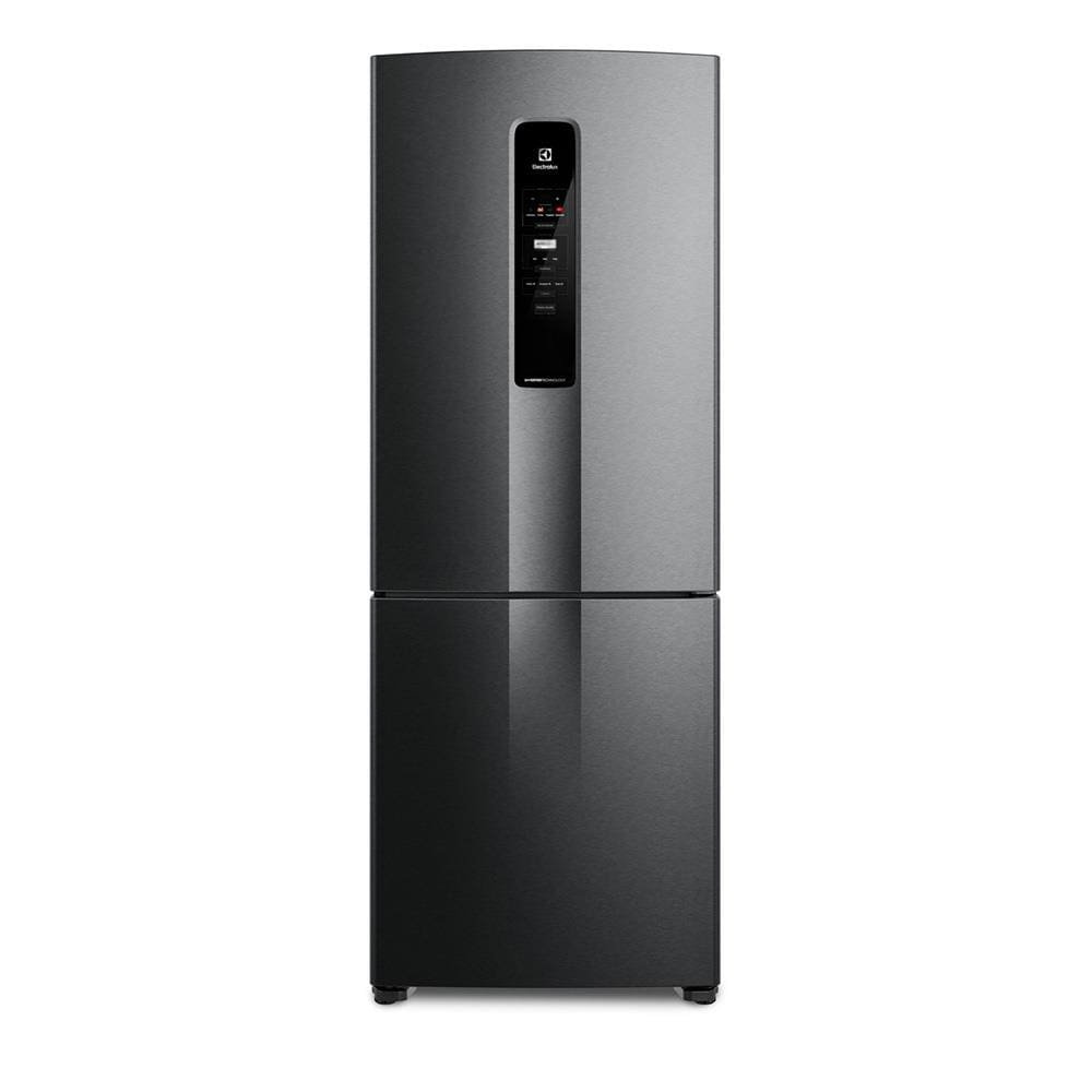 Geladeira Electrolux IB7B Frost Free Inverse Efficient com AutoSense Black Inox - 490L - 220V