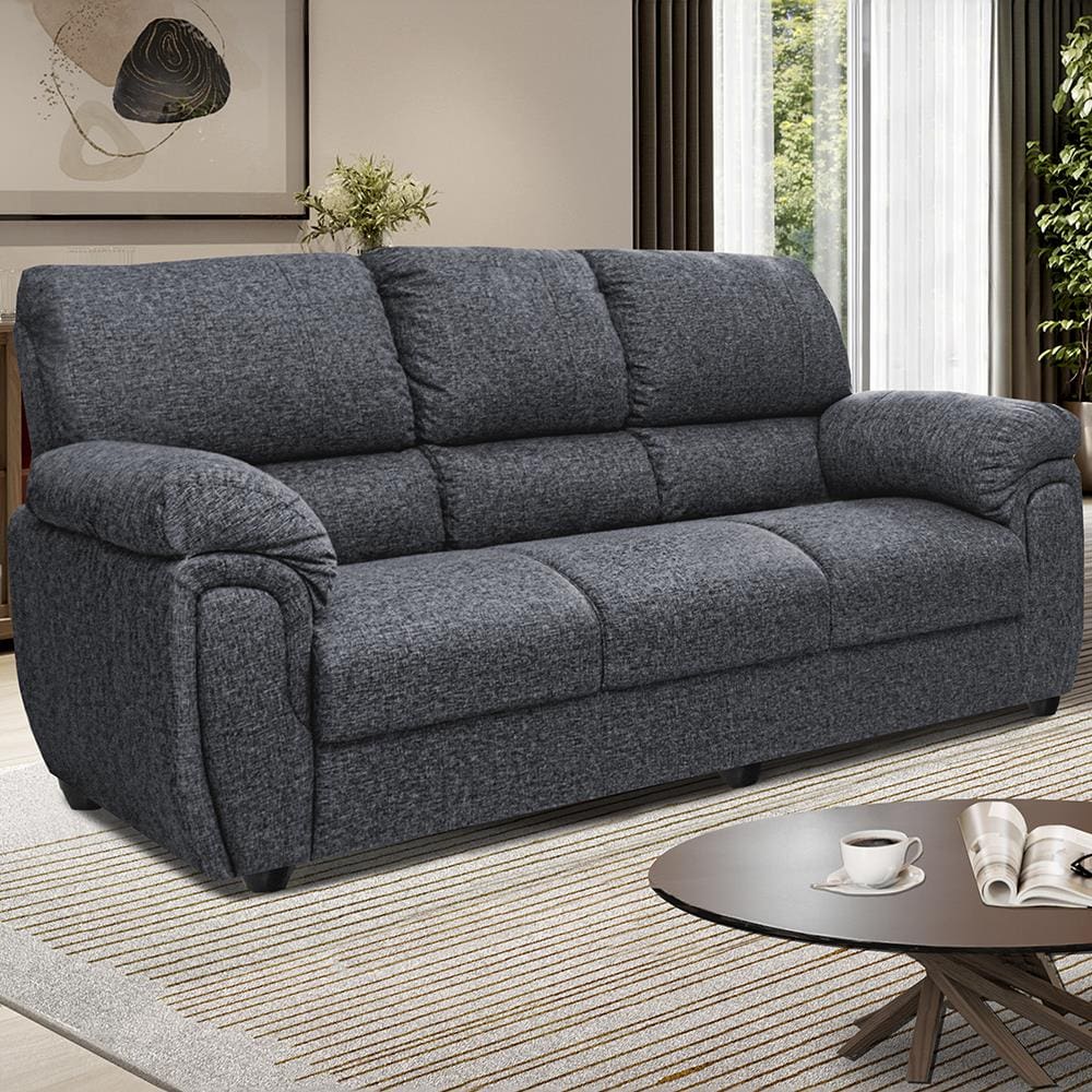 Sofá 3 lugares Cama inBox Monte Carlo em Linho com 200 cm de largura - Cinza