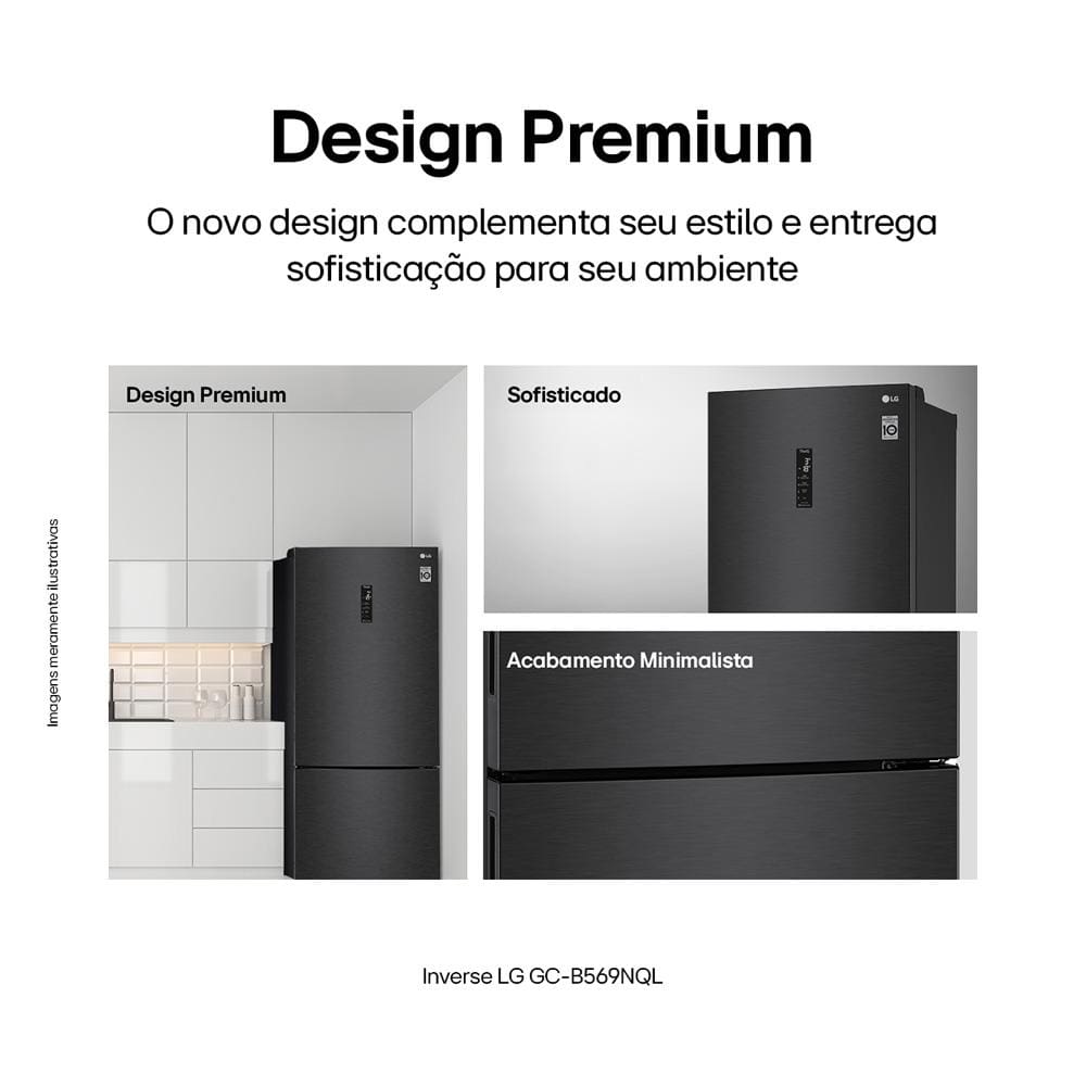 Geladeira LG Frost Free Inverse Conectividade | Casas Bahia