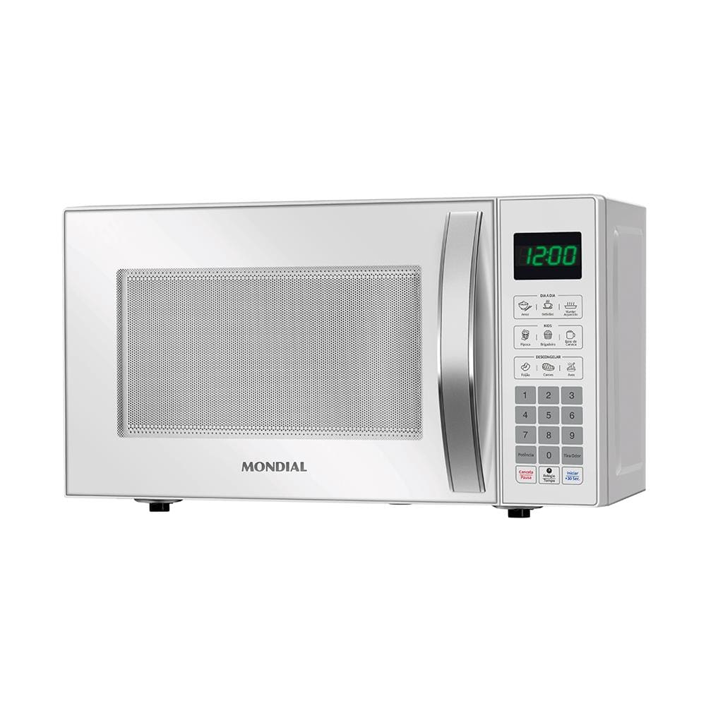 Micro-ondas Mondial MO-01-21-W com Função Tira Odor e Manter Aquecido Branco - 21L - 220V