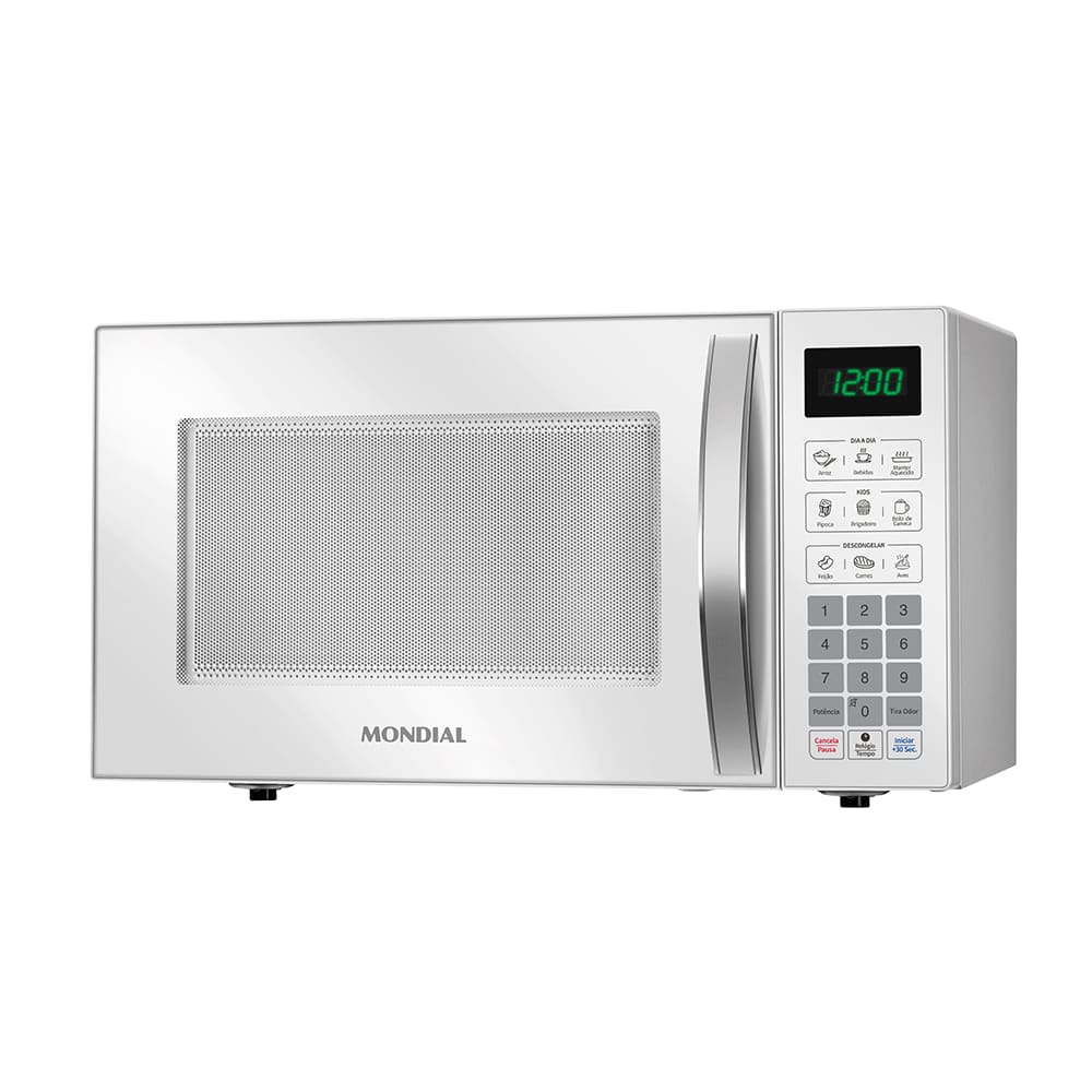 Micro-ondas Mondial MO-02-34-W com 10 Ajustes de Potência e Função Tira Odor – 34L Branco - 220V