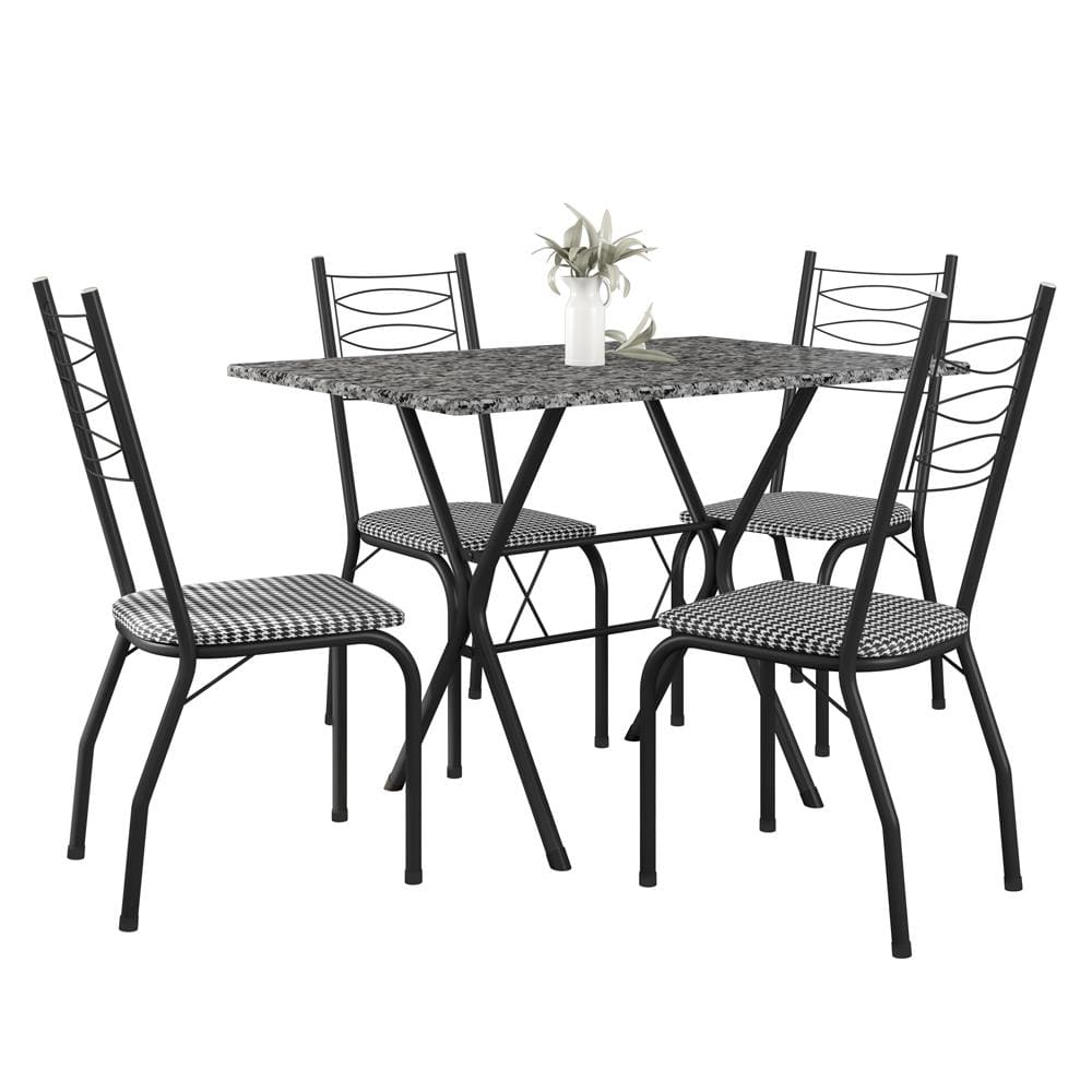 Mesa de Jantar de Granito Fabone Miami com 4 Cadeiras | Casas Bahia
