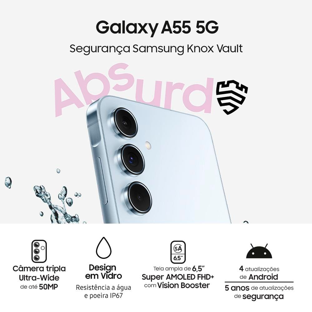 Smartphone Samsung Galaxy A55 5G 128GB | Casas Bahia