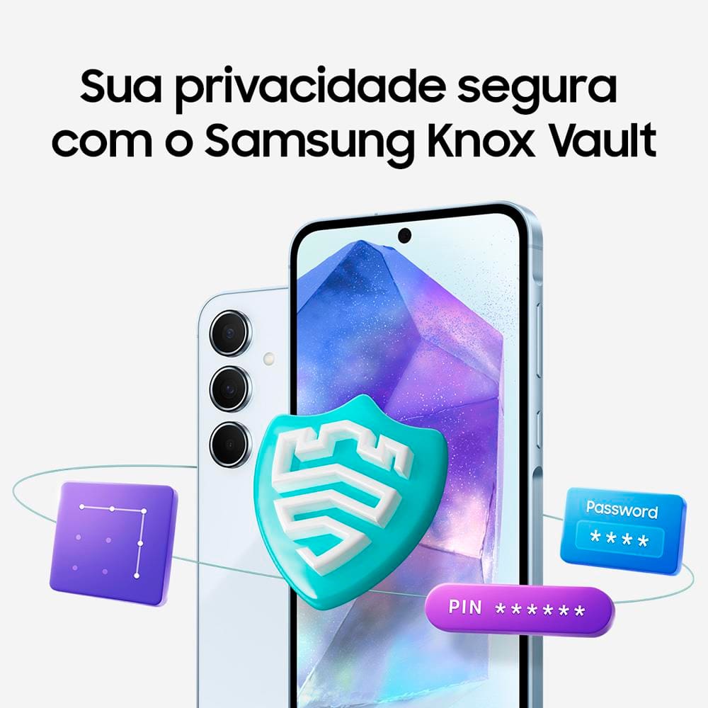 Smartphone Samsung Galaxy A55 5G Azul | Casas Bahia