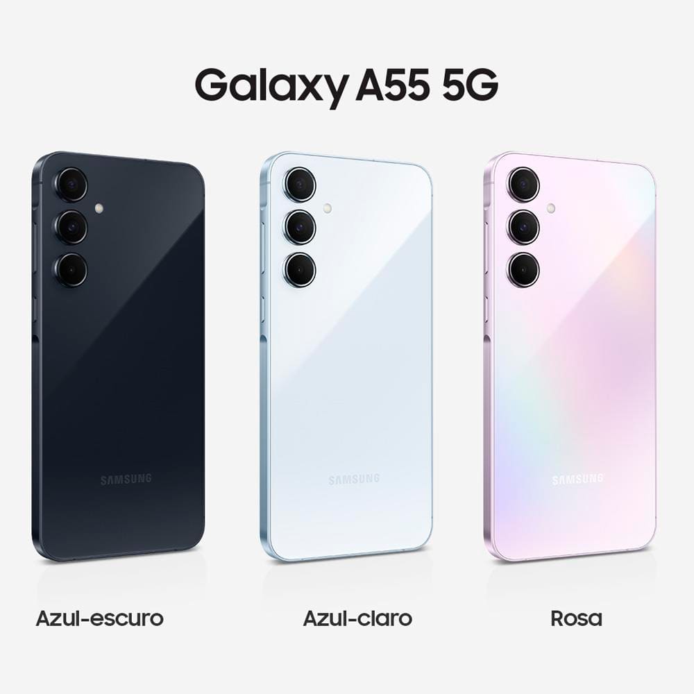 Smartphone Samsung Galaxy A55 5G Azul | Casas Bahia
