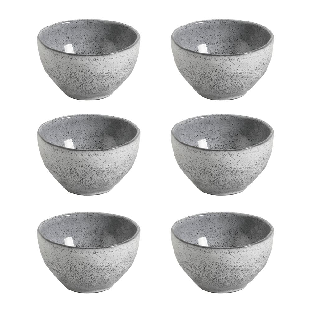 Conjunto de Bowls Orgânicos Echo Porto Brasil Cerâmica 6 Peças 558 ml - Branco