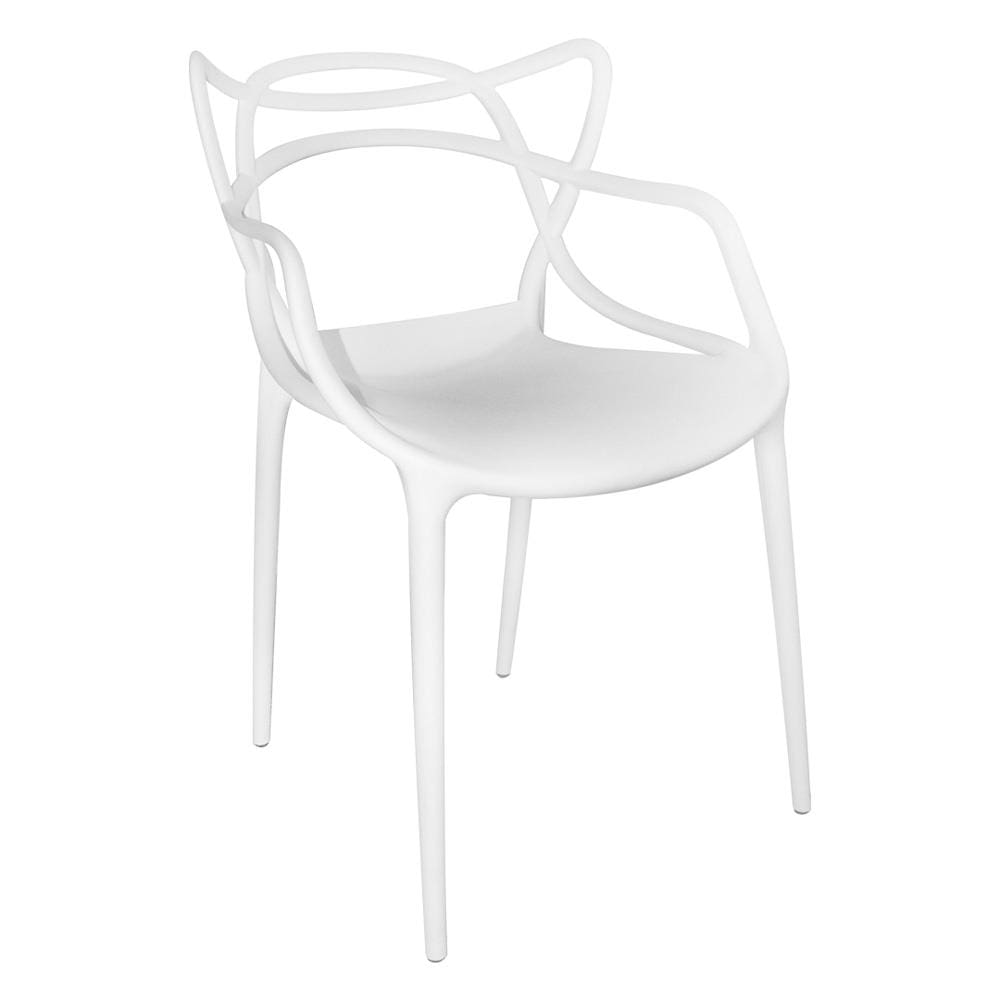 Cadeira de Jantar Berrini Seat&Co com Encosto Fixo - Branco