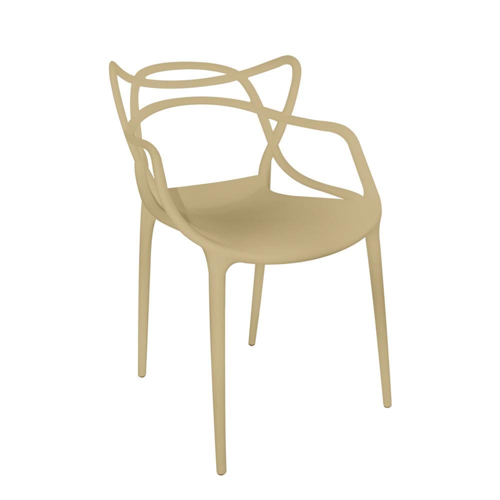 Cadeira de Jantar Berrini Seat&Co com Encosto Fixo - Fendi