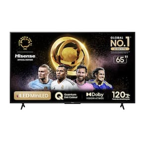 Smart TV 65" UHD 4K Mini LED Hisense 65U6N Google TV, Processador com AI, HDR10+, Dolby Atmos, Sports Mode, Game Mode Plus e Compatível com Alexa