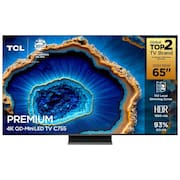 Smart TV 65" QLED 4K TCL Mini LED 65C755 com processador AIPQ, Google TV, HDR10+, Wi-Fi, Google Assistente, Dolby Vision e Atmos