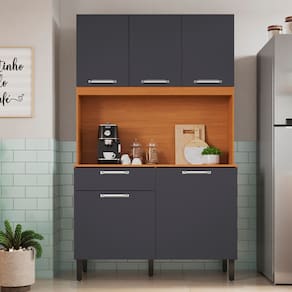 Kit Cozinha Orquídea Itatiaia com 5 portas e 1 gaveta – 120 cm de largura