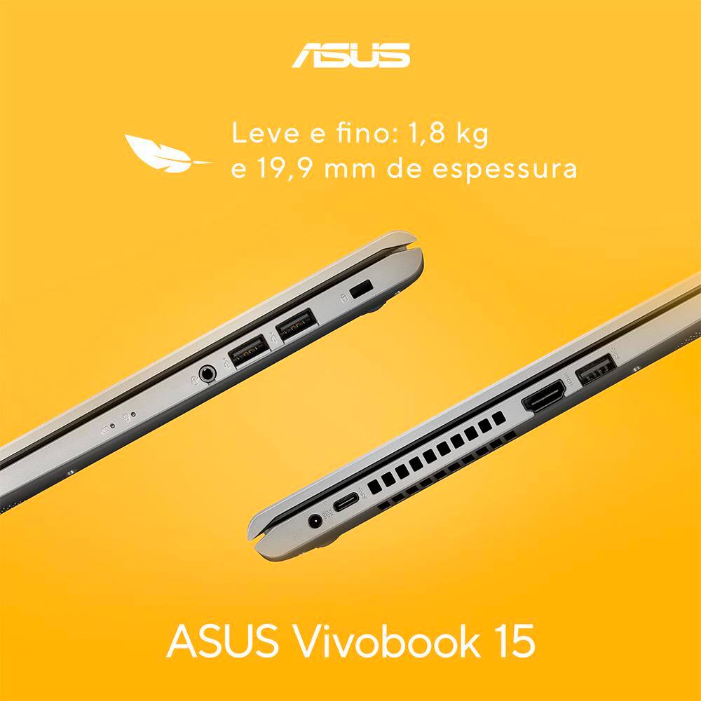 ASUS ノートPC Intel Pentium 4GB RAM Notebook Asus Vivobook 15 com processador Intel | Casas Bahia