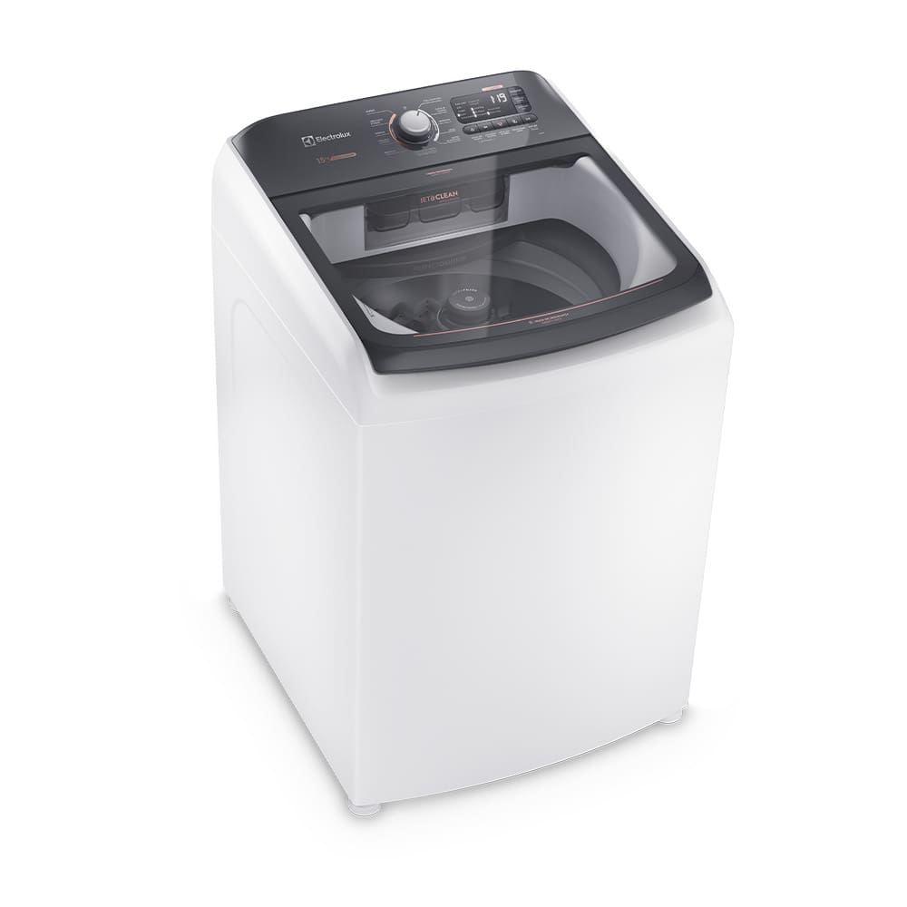 Lavadora Electrolux LEC15 15kg com função Autolimpeza e tecnologia Jet&Clean Branca