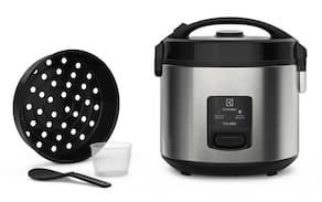 Panela Elétrica de Arroz Electrolux Efficient ERC20 por Rita Lobo com Trava de Segurança 3,5L – Inox e Preta