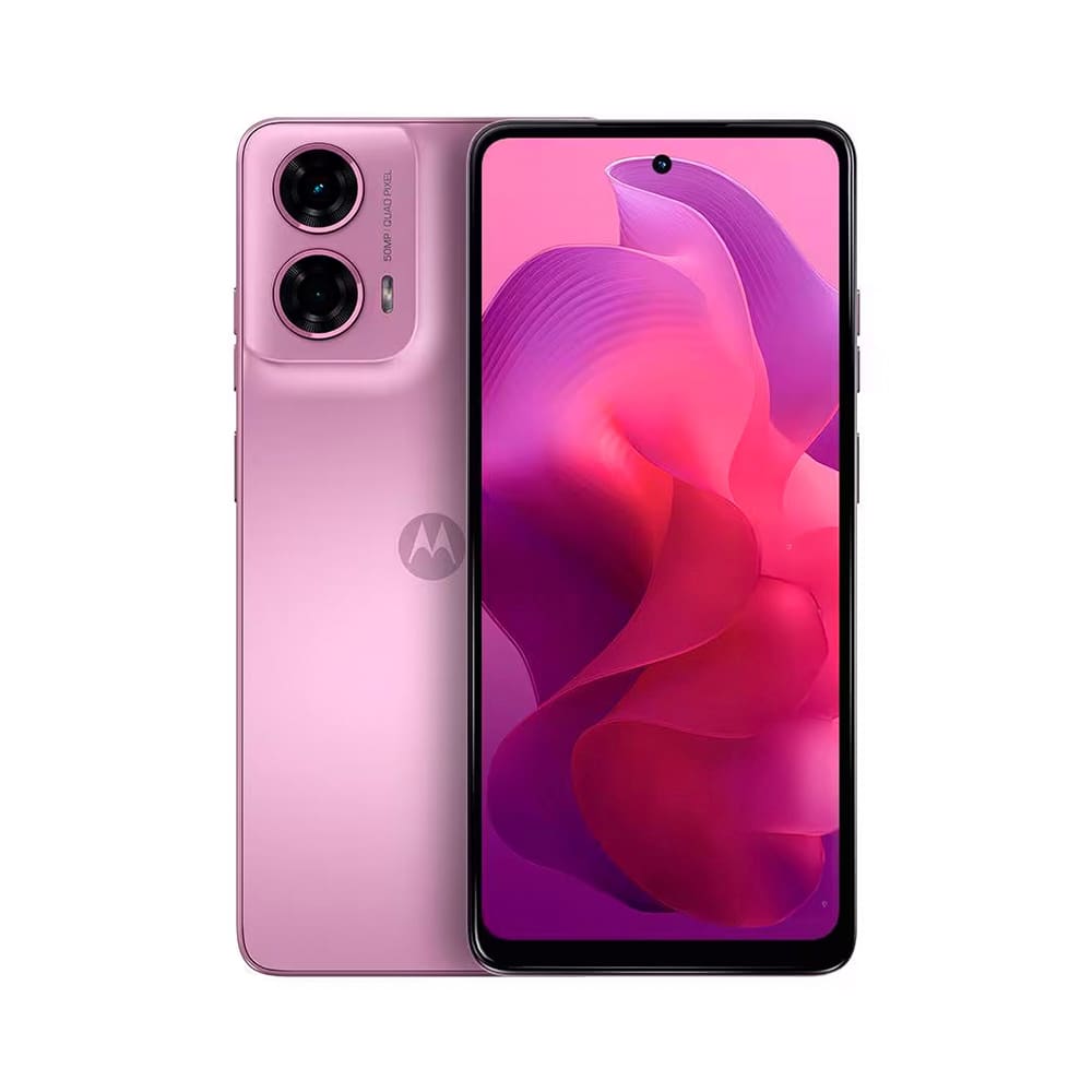 Smartphone Motorola Moto G24 Rosa com 256GB, 4 GB + 4 GB de RAM Boost, Tela de 6.6", Câmera Dupla, Dolby Atmos, Android 14 e Processador Octa-core