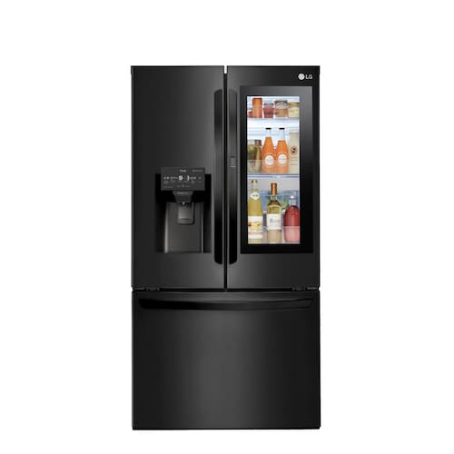 Geladeira Smart LG Inverter French Door GM-X288NQX com compressor Smart Inverter e conectividade ThinQ Black Inox - 660L