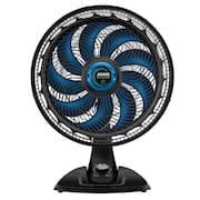 Ventilador de Mesa Arno XTREEM VE95 40cm com 9 pás e 3 velocidades e 160W - Preto / Azul 
