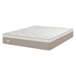 Colchão Queen Size Umaflex Milão com Euro Pillow e Molas Ensacadas 30x158x198 – Bege/Branco
