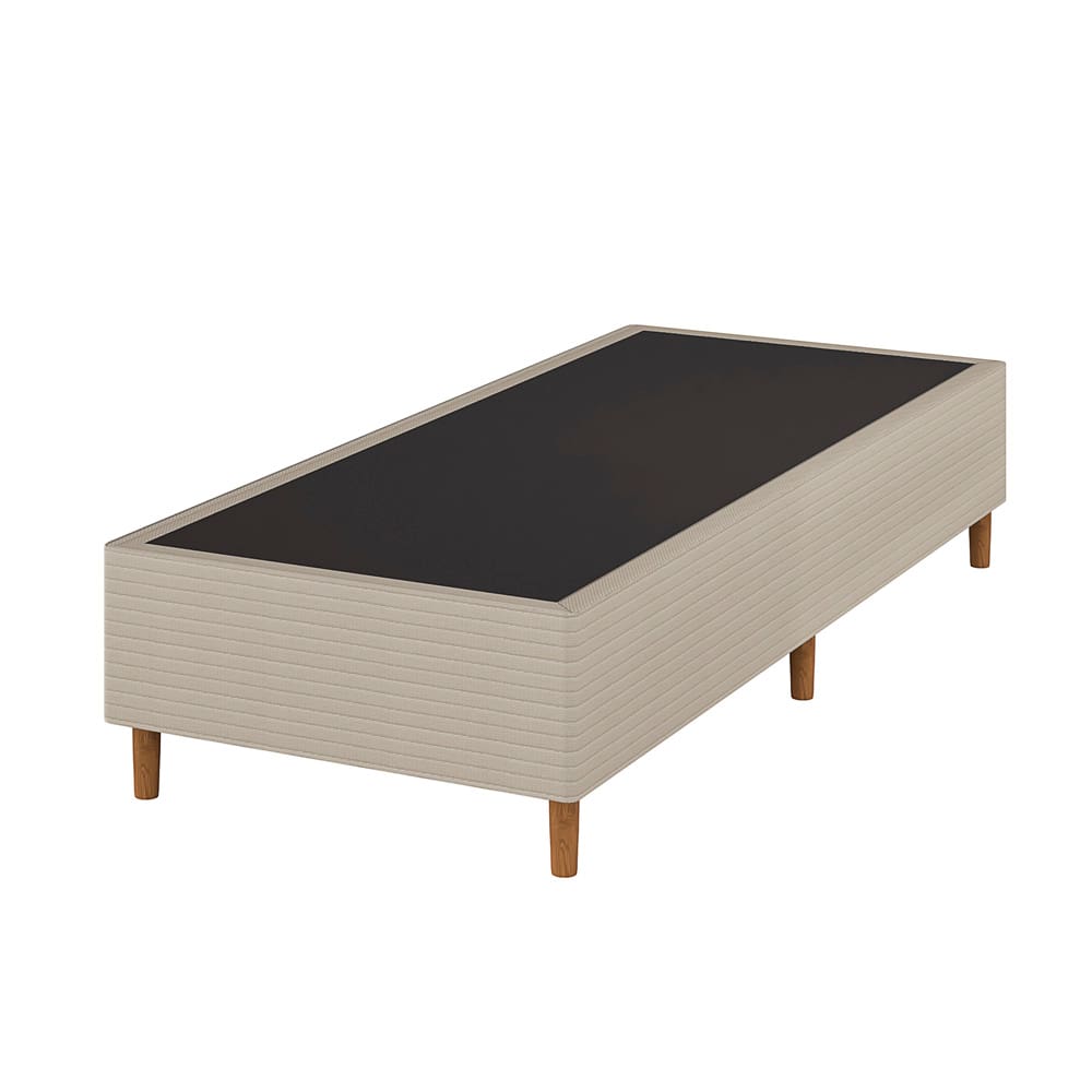Base Box Queen Size Umaflex Milão Bipartida com Revestimento em Malha 26x78x198cm – Bege