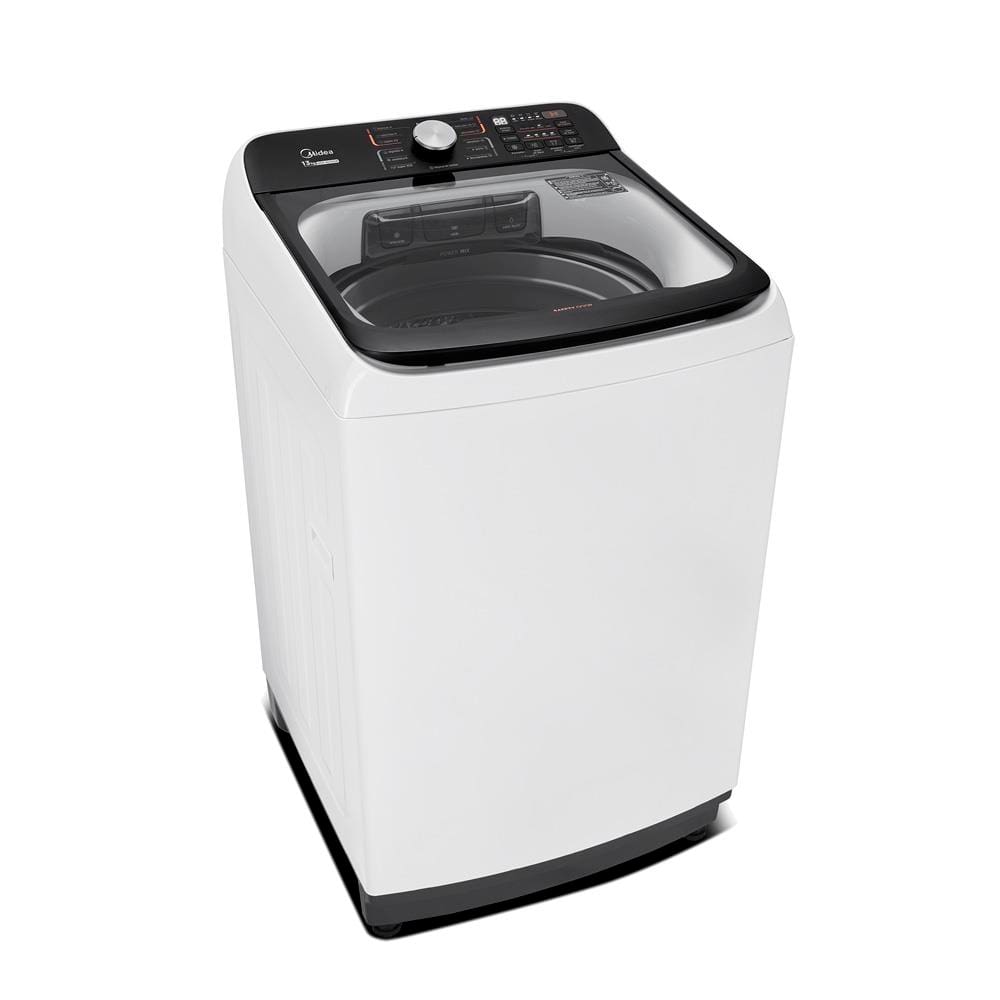 Lavadora de Roupas Midea MA512W130A com Wave Agitator, Timer Digital e Filtro de fiapos 13kg - Branca - 110V