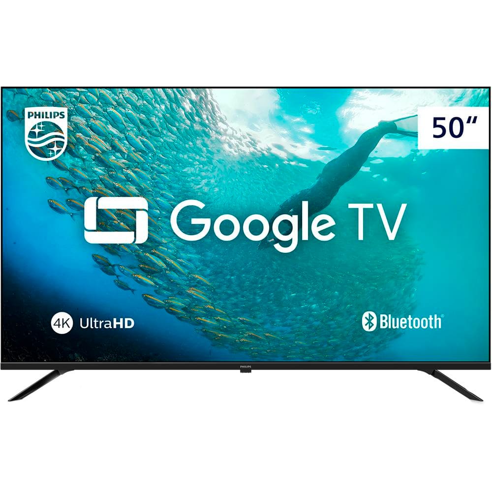 Smart TV LED 50" Ultra HD 4K Philips 50PUG7019 com Google TV, Comando de Voz, Wi-Fi, Entra...