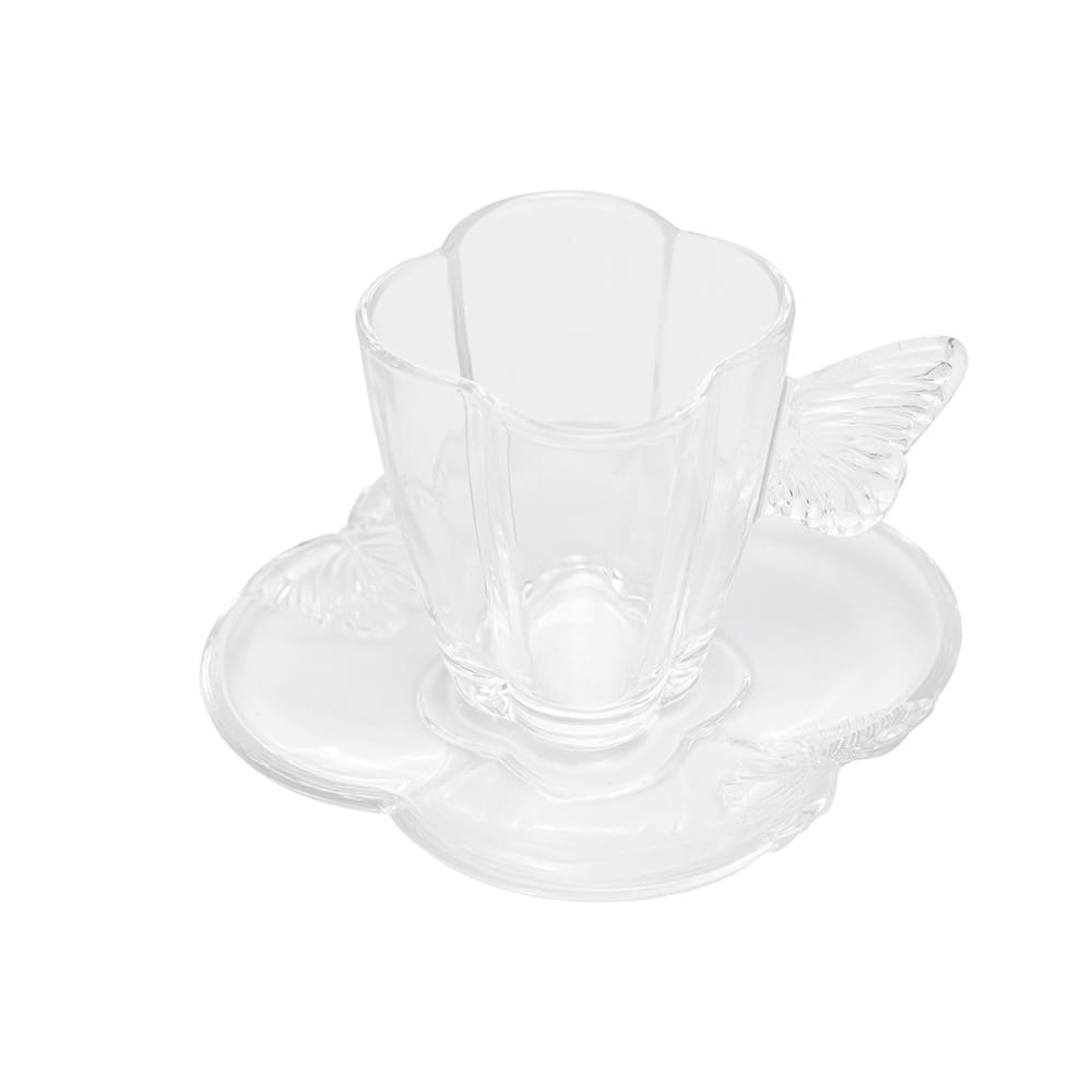 Conjunto com 4 Xícaras e Pires para Café Wolff Butterfly – 80ml