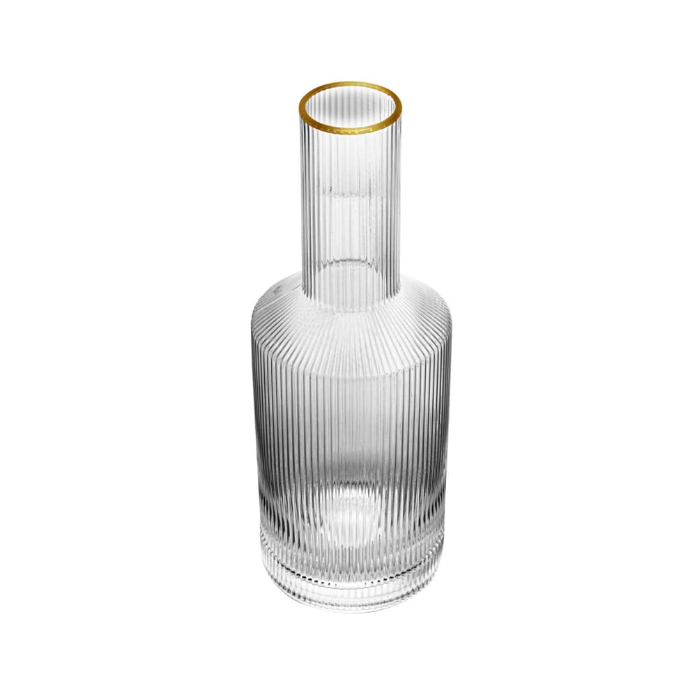 Garrafa de Cristal Wolff com Fio de Ouro Lines - 800ml