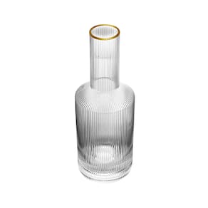 Garrafa de Cristal Wolff com Fio de Ouro Lines - 800ml
