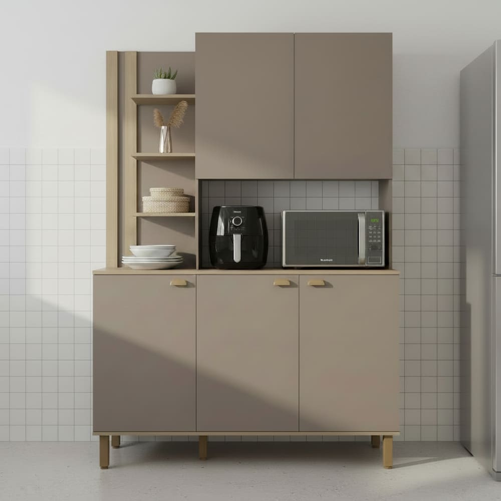 Cozinha Compacta Bartira Safira 135,1cm 5 Portas | Casas Bahia