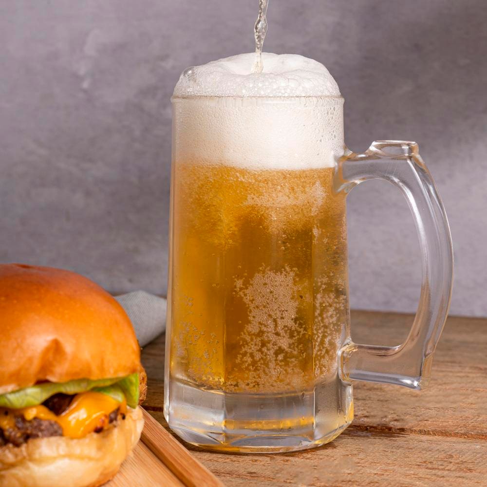 Caneca para Chopp e Cerveja Lyor em Vidro Zero Graus - 365ml