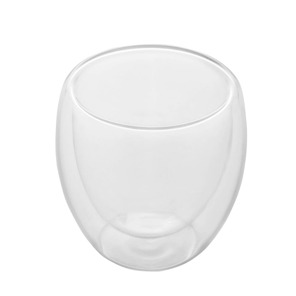 Conjunto de Copos Lyor Modern para Café com Parede Dupla em Vidro Borossilicato 80ml – 2 Peças