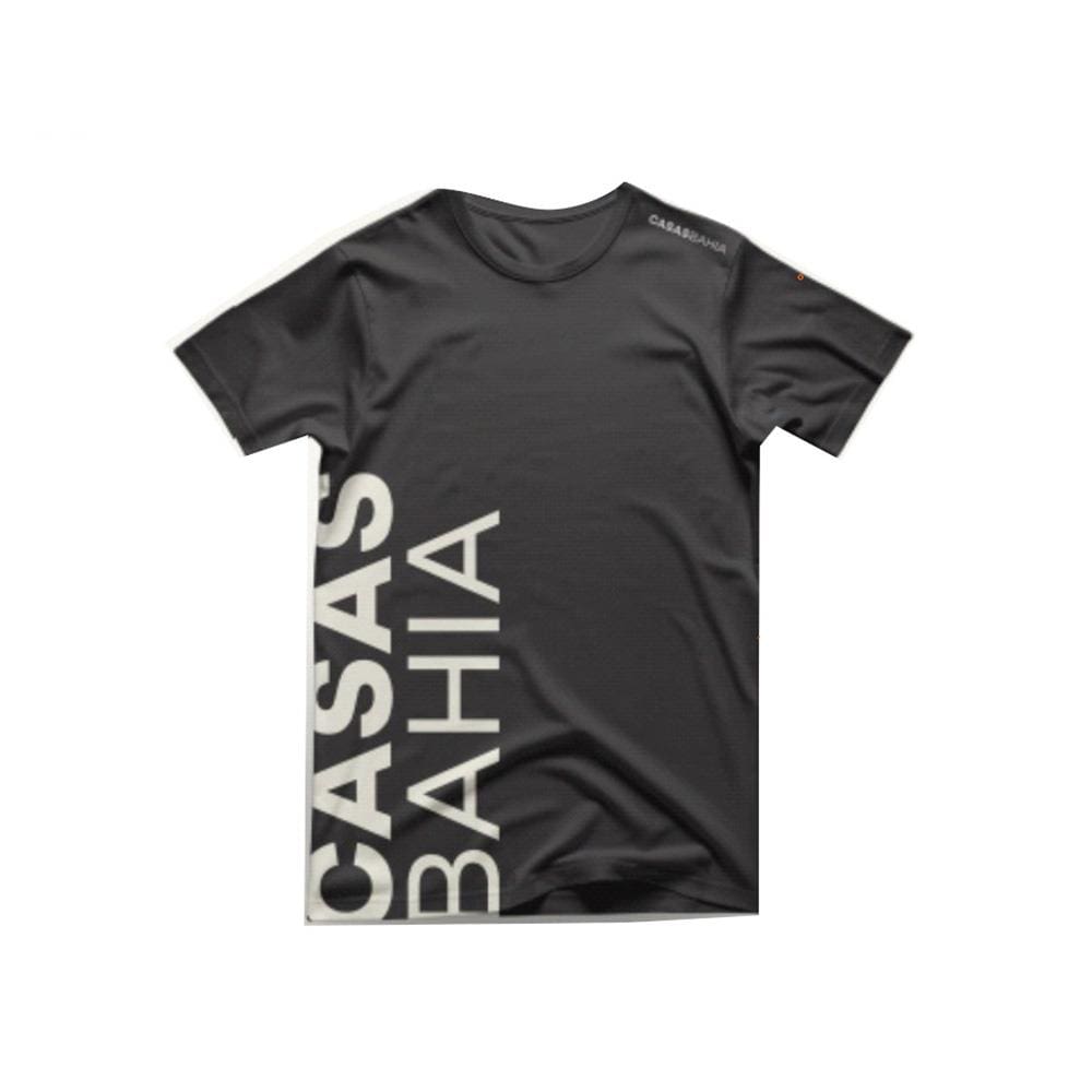 Camiseta Manga Curta Casas Bahia - Preta - GG